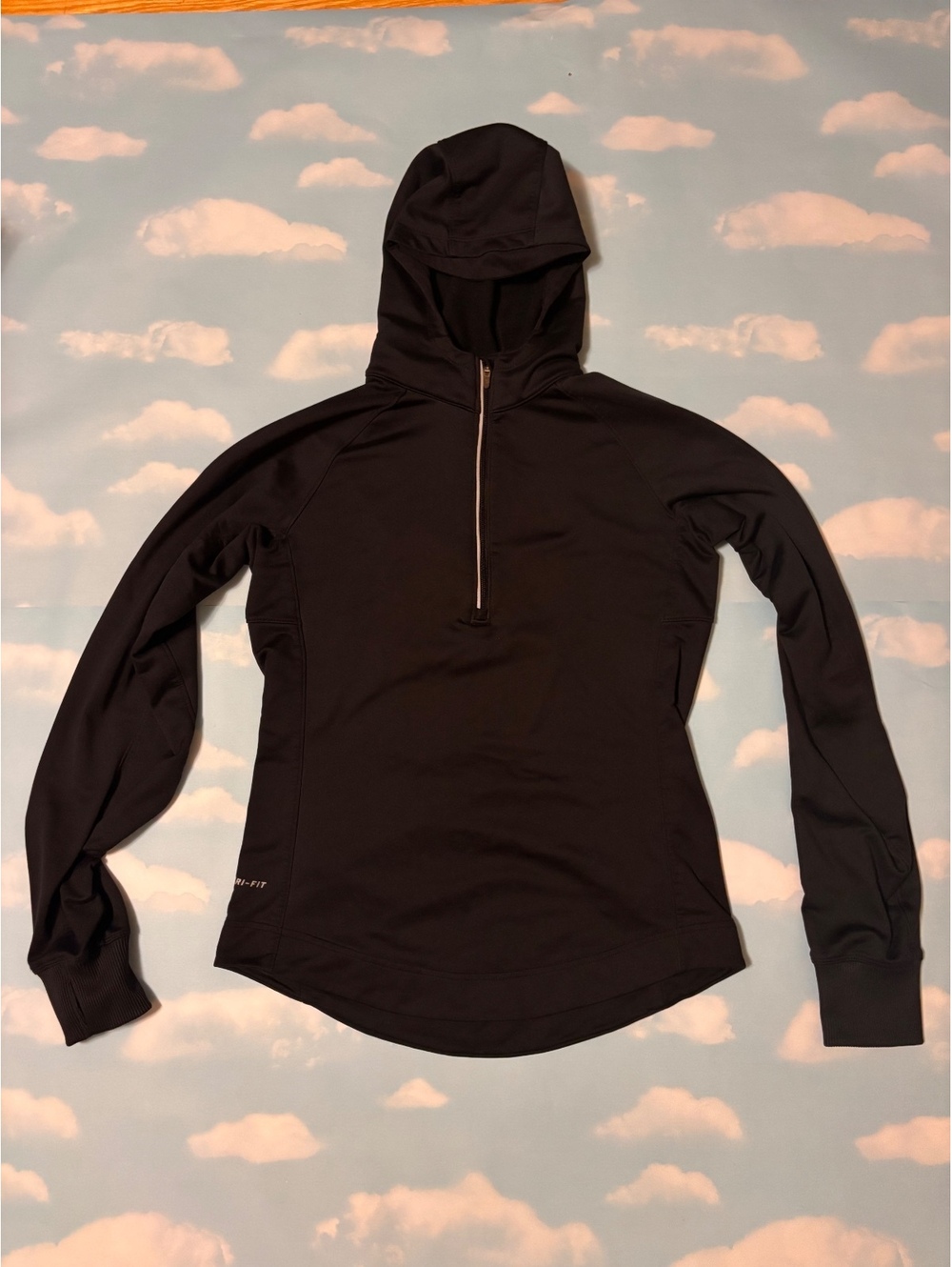 Nike Dri-FIT Black Pullover Hoodie Sweatshirt size small
